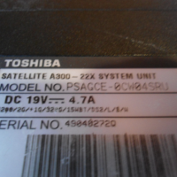 Разборка ноутбука Toshiba Satellite A300 - 22X